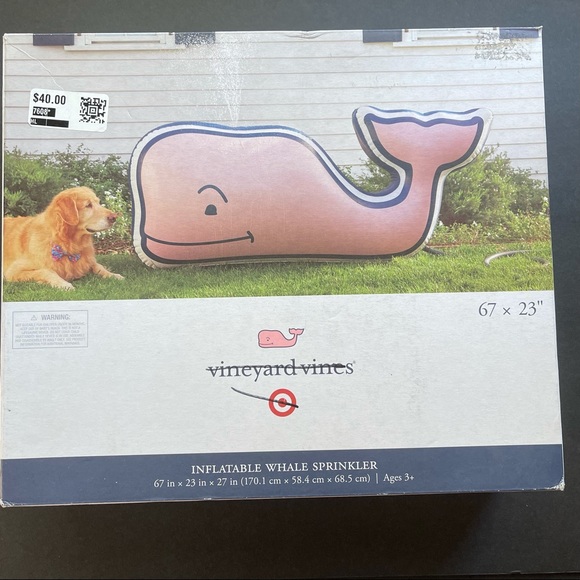 🐳Vineyard Vines Inflatable Whale Sprinkler - Picture 2 of 5